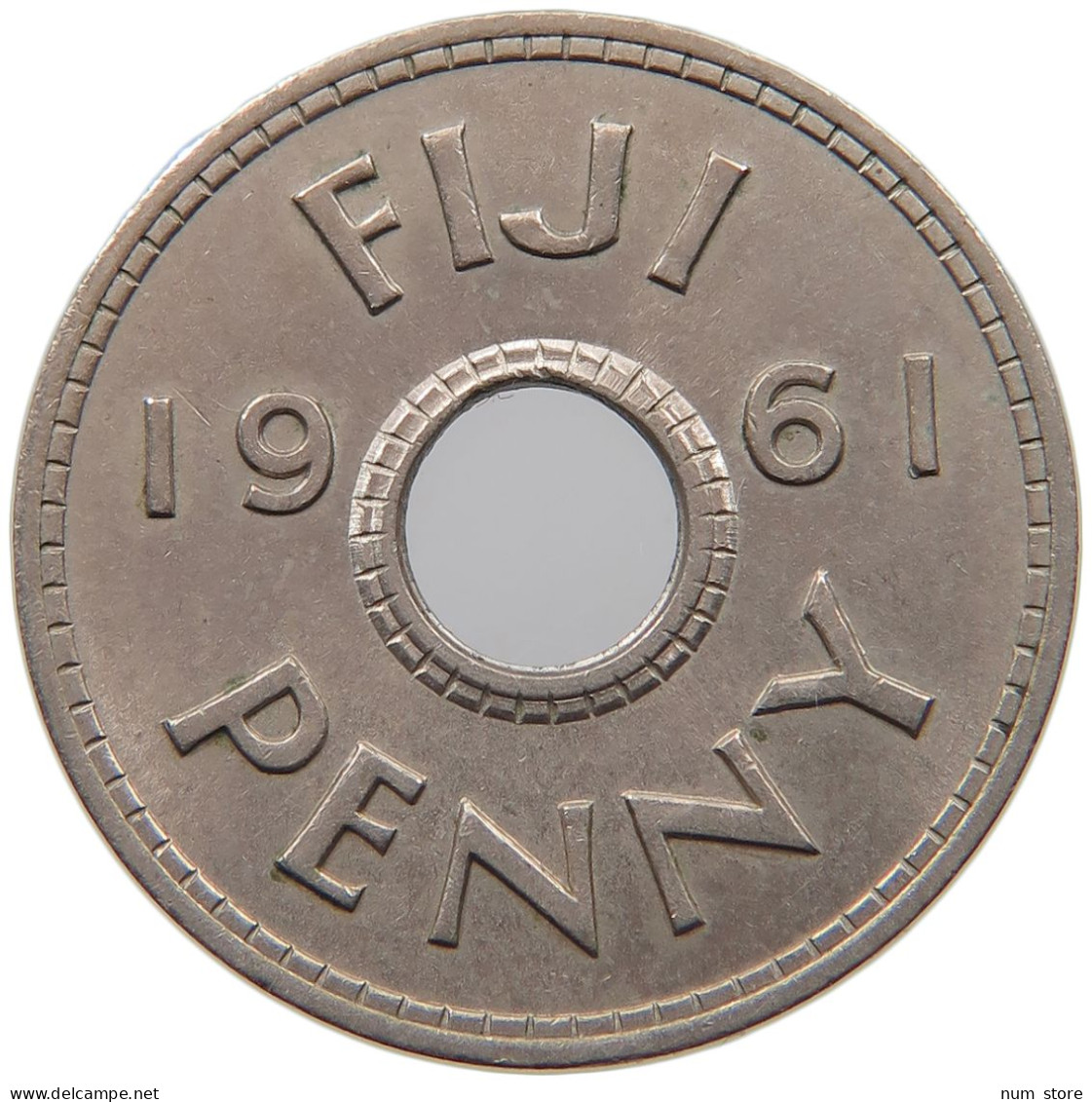 FIJI PENNY 1961 Elizabeth II. (1952-2022) #c010 0163 - Fidji