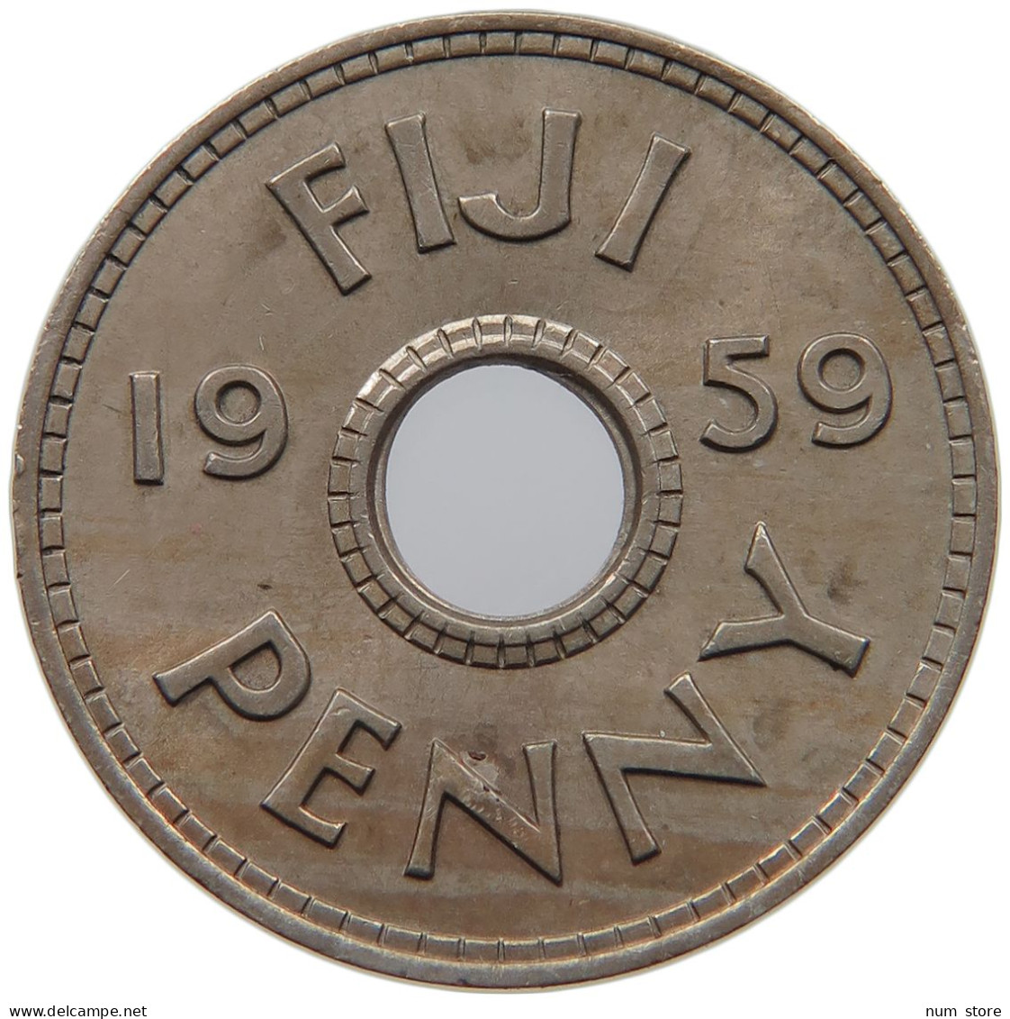 FIJI PENNY 1959 Elizabeth II. (1952-2022) #c010 0165 - Fiji