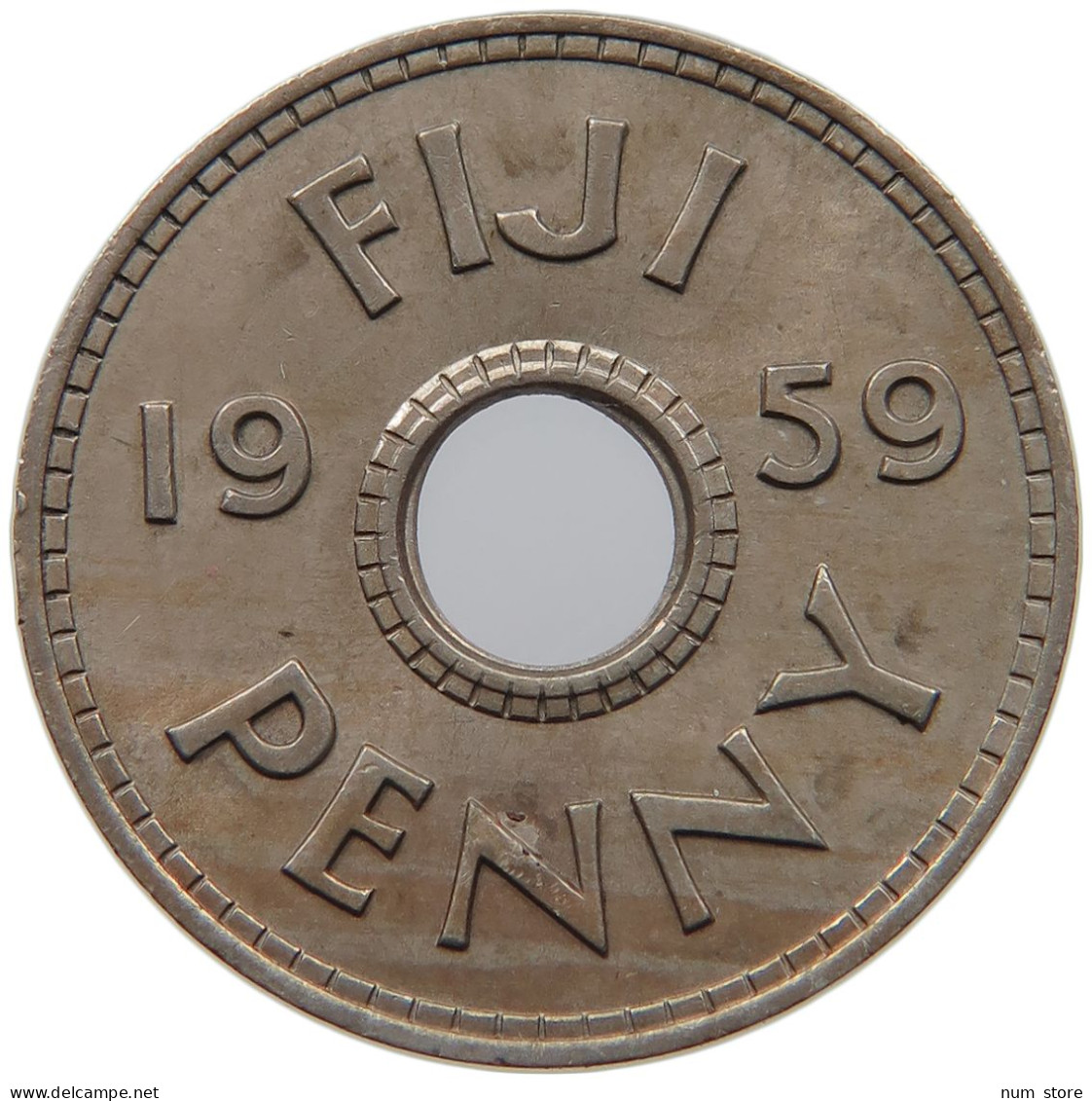 FIJI PENNY 1959 Elizabeth II. (1952-2022) #c010 0165 - Fidschi