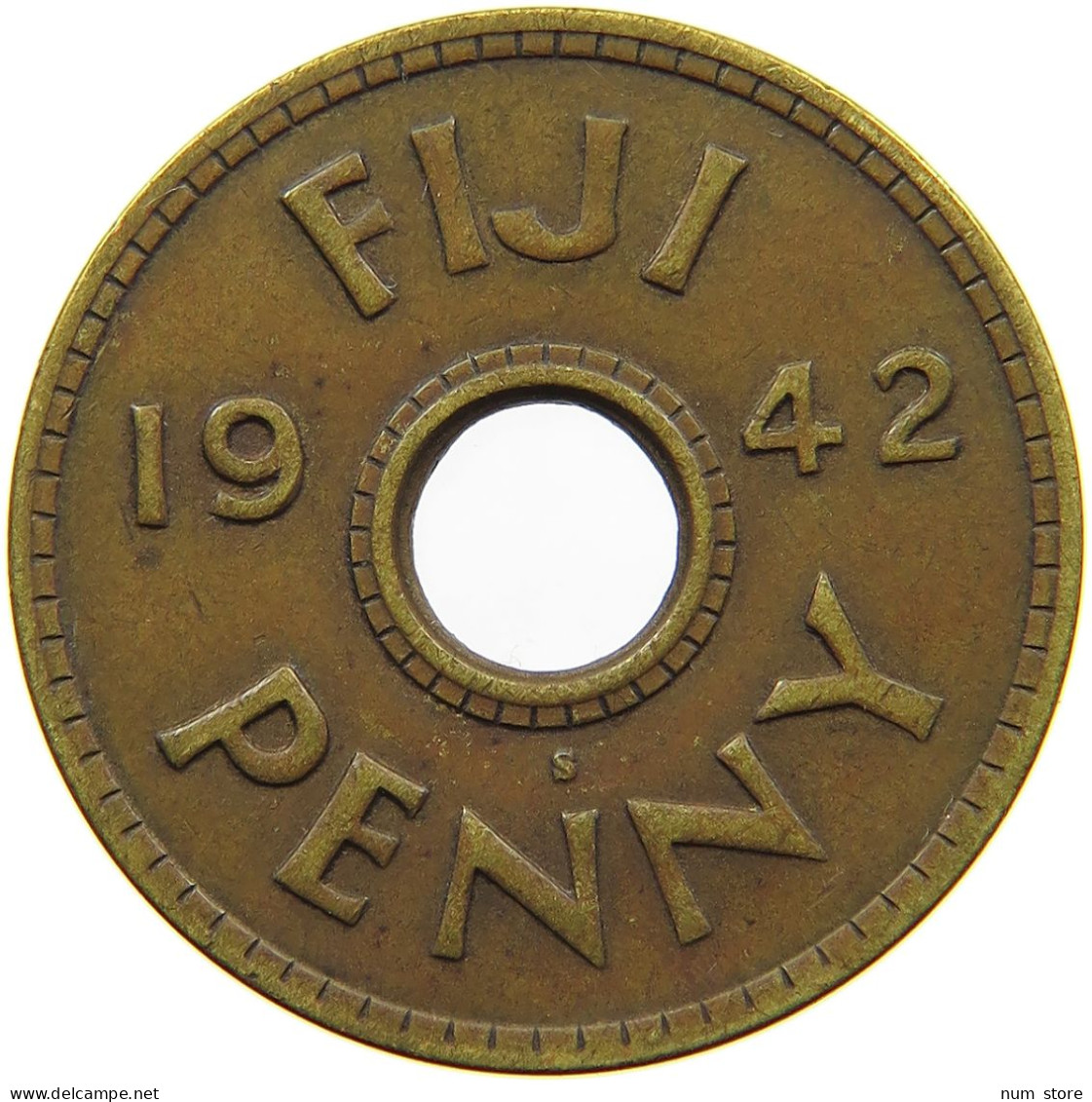 FIJI PENNY 1942 George VI. (1936-1952) #a084 0315 - Fidji