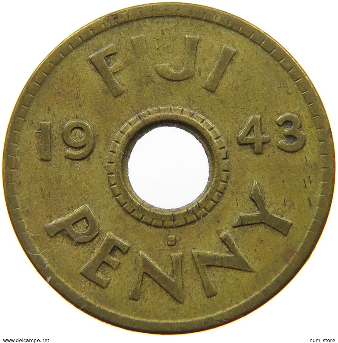 FIJI PENNY 1943 George VI. (1936-1952) #s040 0863 - Fidji
