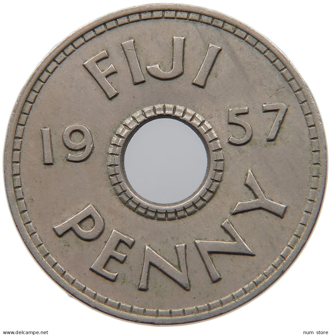 FIJI PENNY 1957 Elizabeth II. (1952-2022) #c010 0169 - Figi