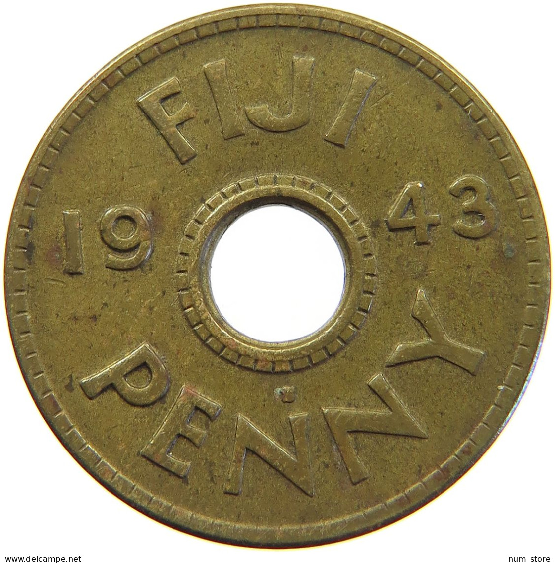 FIJI PENNY 1943 George VI. (1936-1952) #s024 0327 - Fidschi