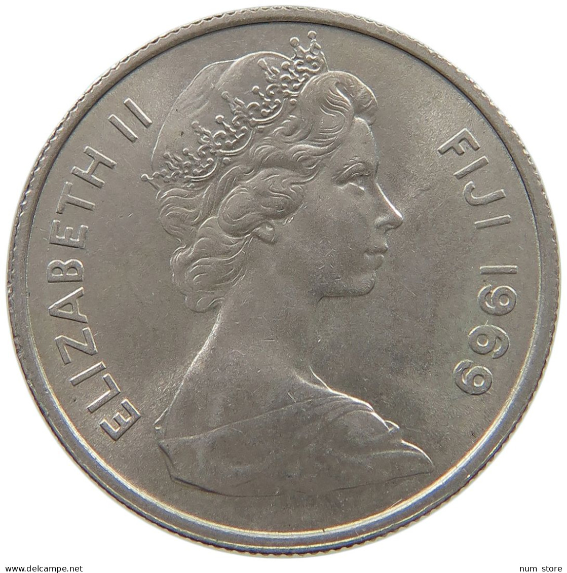 FIJI 5 CENTS 1969 Elizabeth II. (1952-2022) #s065 0615 - Fidji