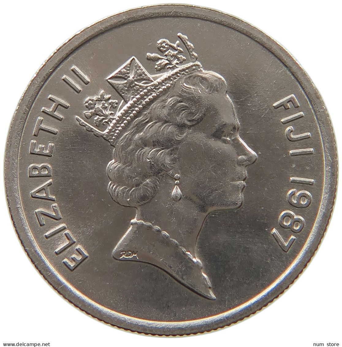 FIJI 5 CENTS 1987 Elizabeth II. (1952-2022) #s061 0501 - Fiji