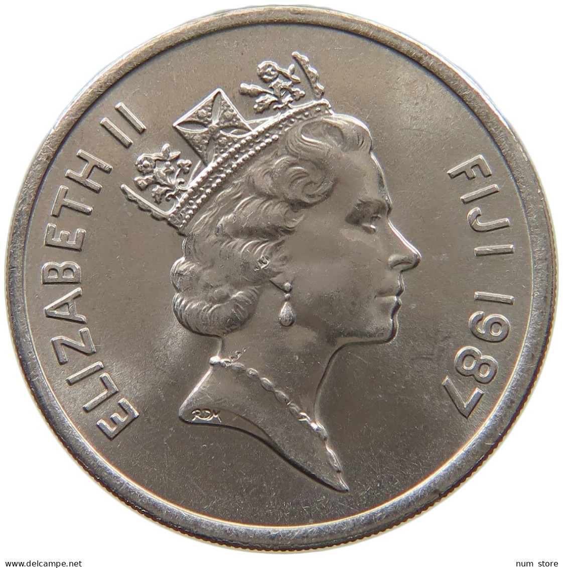 FIJI 20 CENTS 1987 Elizabeth II. (1952-2022) #s061 0149 - Fiji