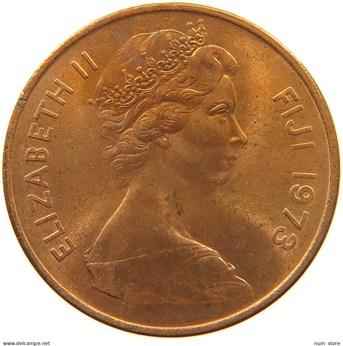 FIJI 2 CENTS 1973 Elizabeth II. (1952-2022) #s067 0119 - Fidschi