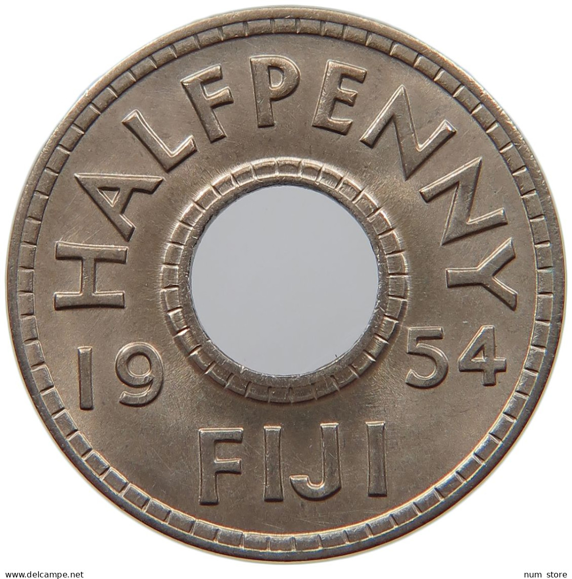 FIJI 1/2 PENNY 1954 George VI. (1936-1952) #s028 0155 - Fidschi