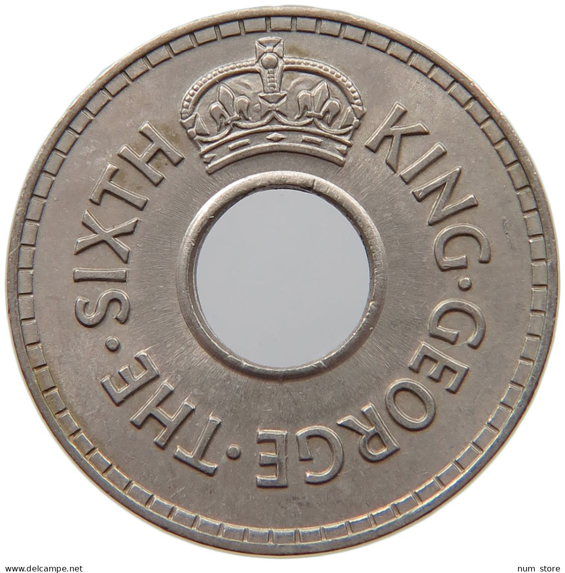 FIJI 1/2 PENNY 1952 George VI. (1936-1952) #s028 0157 - Fidschi