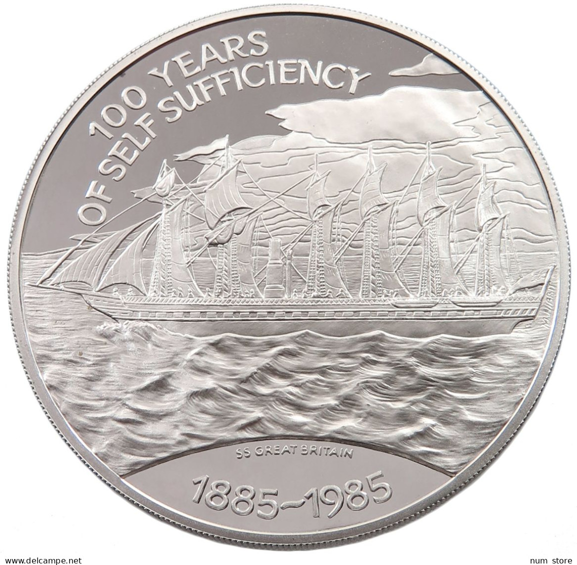 FALKLAND ISLANDS 25 POUNDS 1985 Elizabeth II. (1952-2022) #tm6 0093 - Falklandeilanden