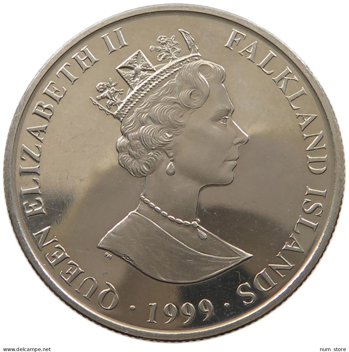 FALKLAND ISLANDS 2 POUNDS 1999 Elizabeth II. (1952-) #s034 0015 - Falkland Islands