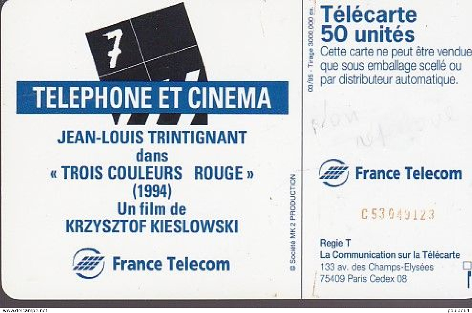 F545 - 03/1995 - JEAN-LOUIS TRINTIGNANT - 50 SC7 - 1995