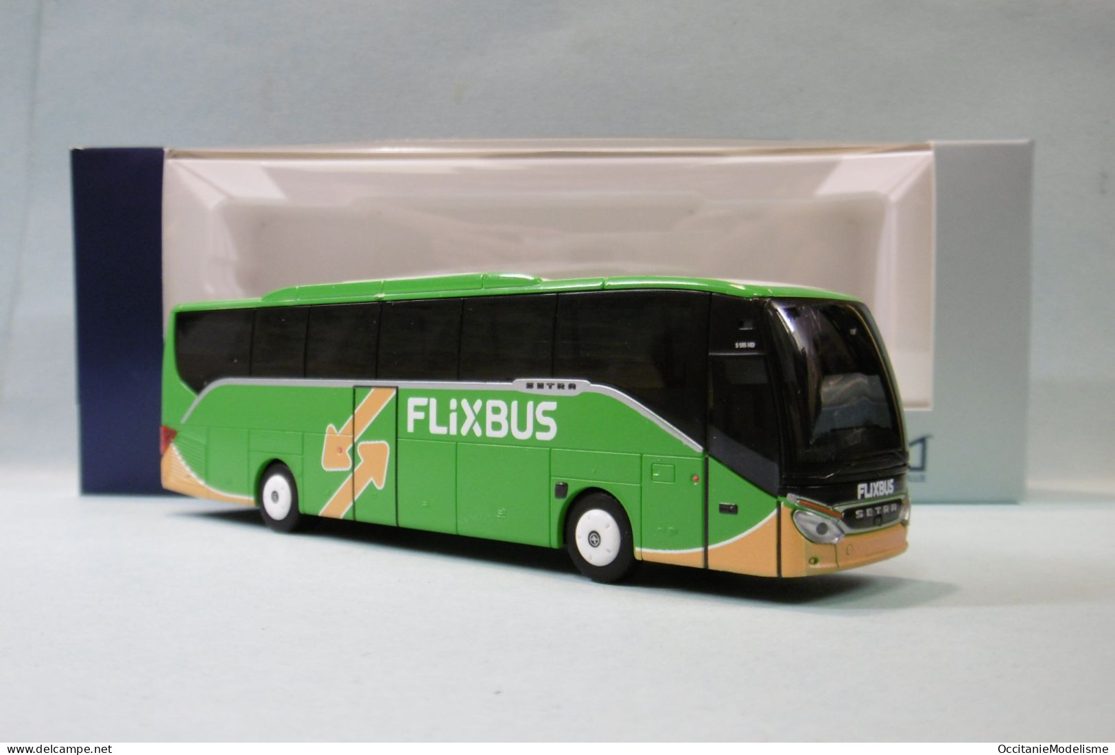 Rietze - Autocar SETRA S 515 HD FLIXBUS Car Réf. 77911 Neuf NBO HO 1/87 - Véhicules Routiers