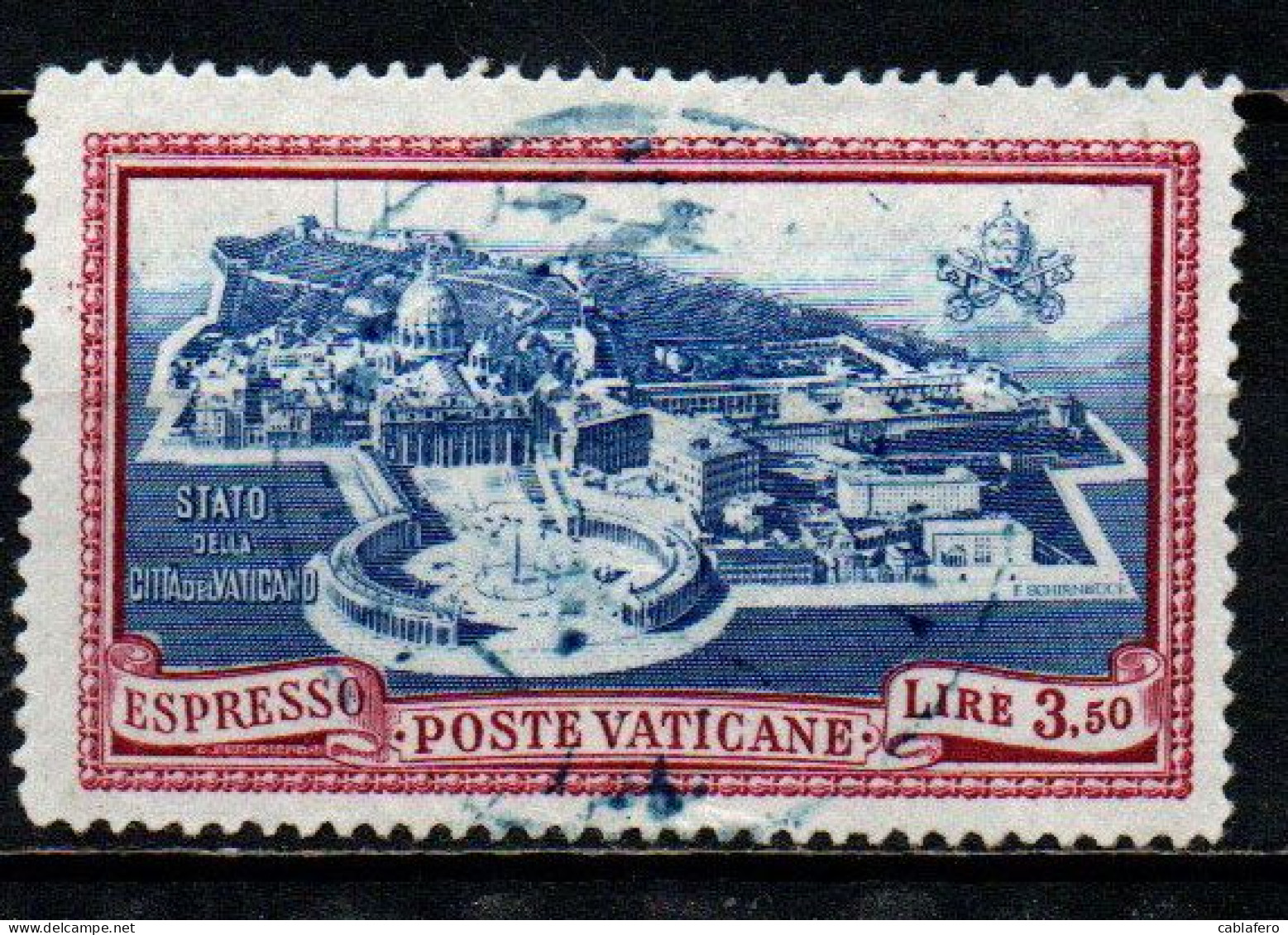 VATICANO - 1945 - GIARDINI E MEDAGLIONI - ESPRESSI - USATO - Exprès