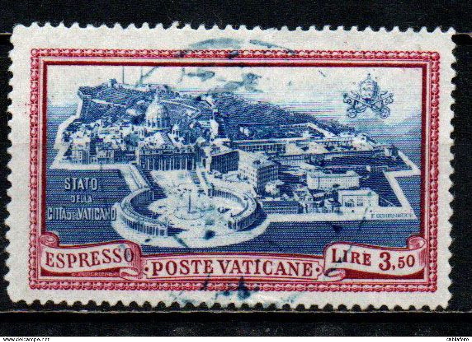 VATICANO - 1945 - GIARDINI E MEDAGLIONI - ESPRESSI - USATO - Priority Mail