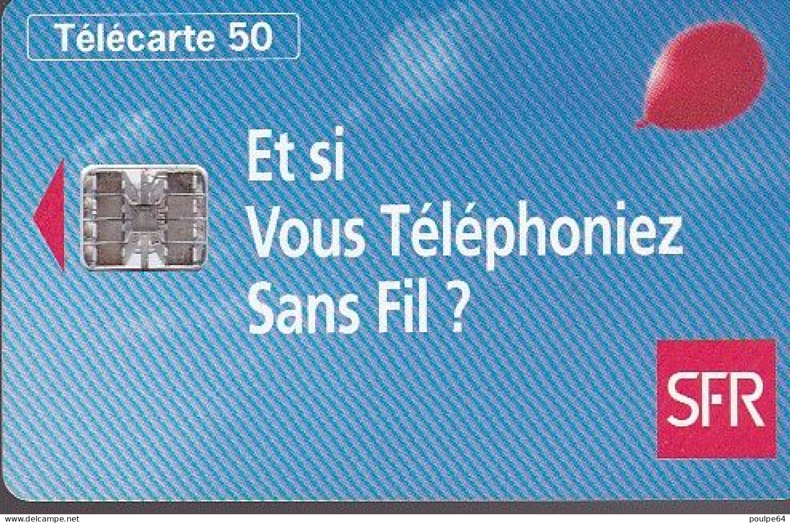 F547 - 03/1995 - SFR - 50 SC7 - (verso : Variété : Petit Point Rouge Après " Est à Vous " - 1995