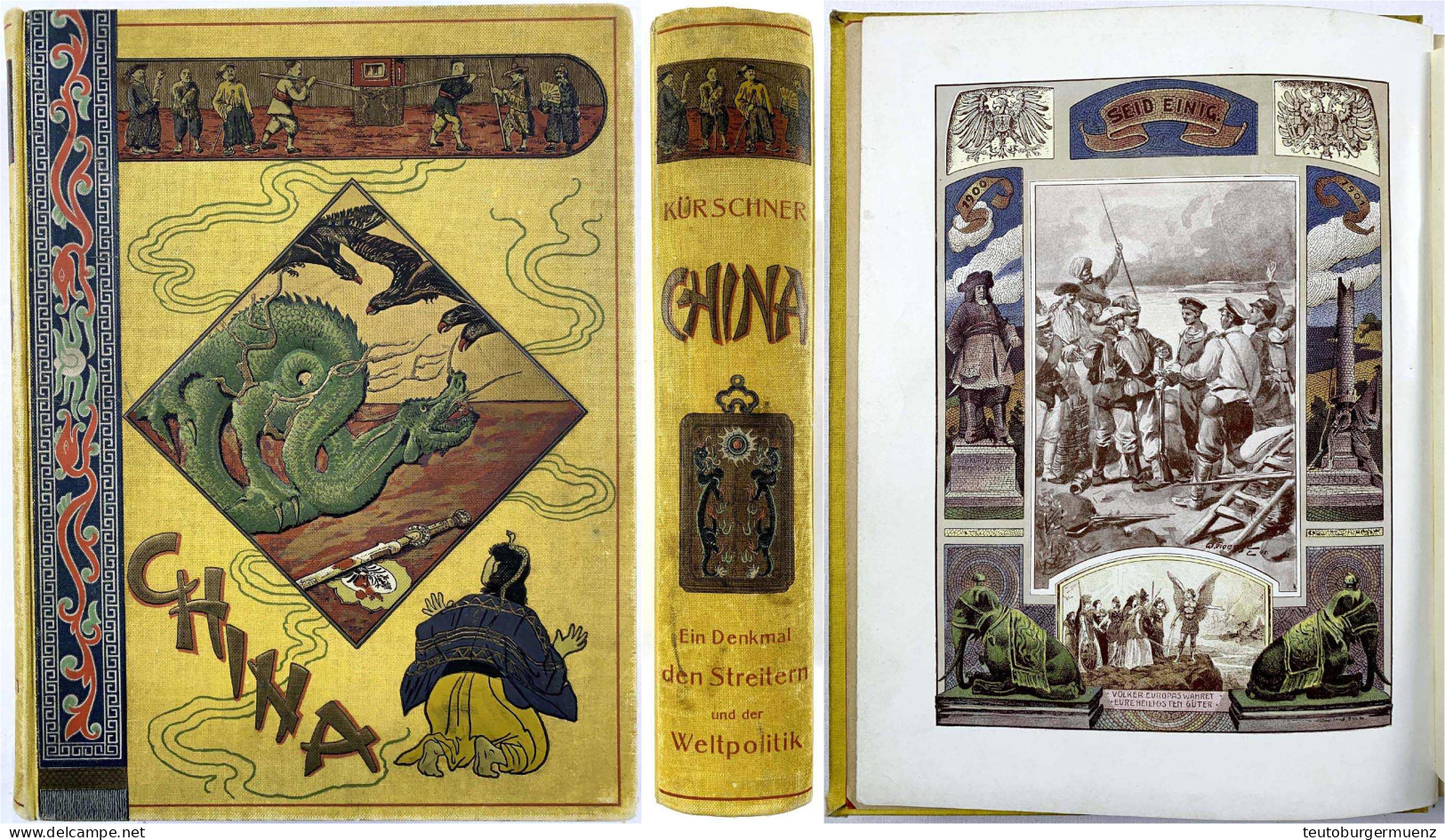Buch: KÜRSCHNER, JOSEPH. China. Schilderungen Aus Leben Und Geschichte, Krieg Und Sieg. Hohenhainstein 1901. Großfoliant - Chine