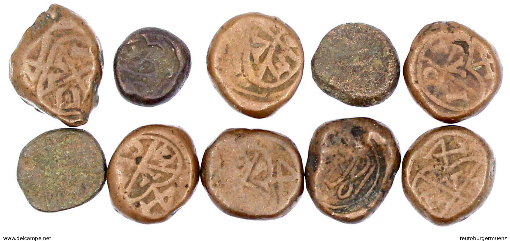 10 X Kupfer Pice 1803. East India Company. Schön Bis Sehr Schön. Krause/Mishler 203. Pridmore 319. - Indien