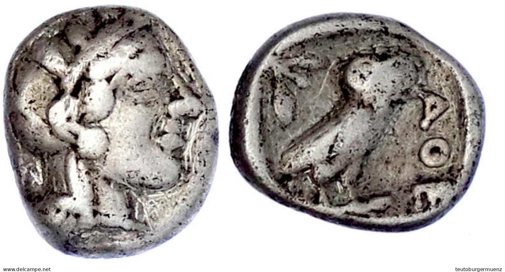 Drachme 479/393 V. Chr. Kopf Der Athena Mit Attischem Helm N.r./Eule Auf Standleiste, Links Olivenzweig. 4,19 G. Fast Se - Greek