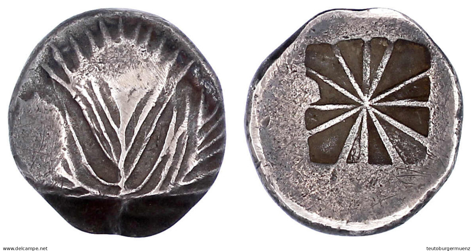 Didrachme Um 500 V. Chr. Eppich-Blatt/Inkusum. 8,10 G. Sehr Schön, Schöne Patina. HGC 1211. - Griechische Münzen
