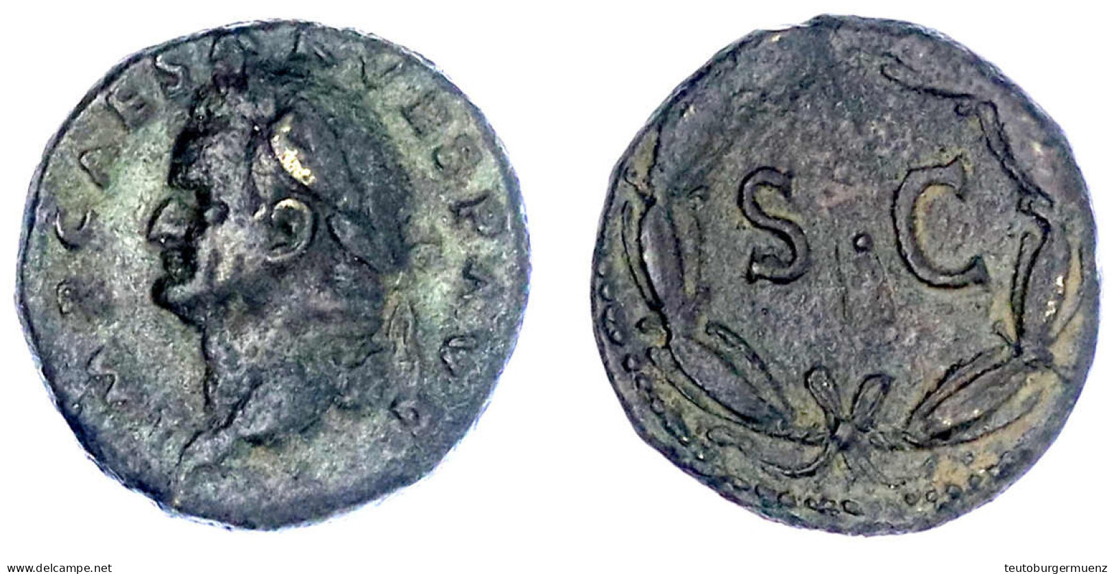Bronzemünze (Semis?), Antiochia. Belob. Kopf L./SC Im Kranz. Gutes Sehr Schön. RPC 1984. - Other & Unclassified