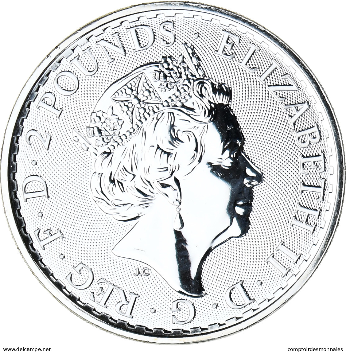 Monnaie, Grande-Bretagne, Elizabeth II, Britannia, 2 Pounds - 1 Once, 2020 - 2 Pounds