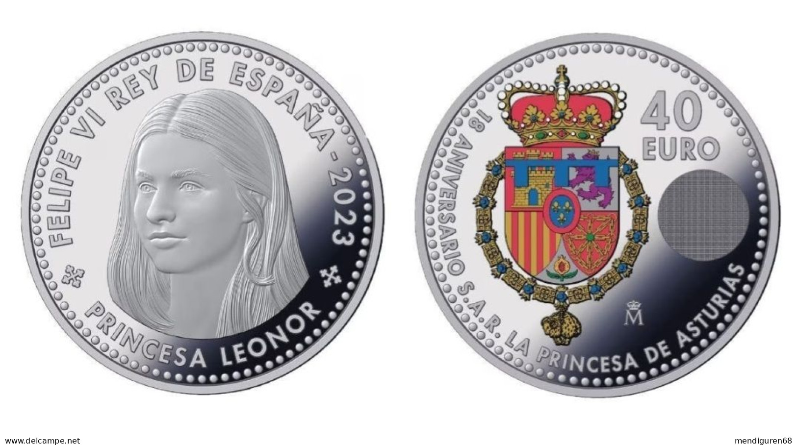 ESPAGNE SPANIEN  SPAIN ESPAÑA 2023 18TH ANNIVERSARY H.R.H.PRINCESS OF ASTURIAS PRINCESA LEONOR - Mint Sets & Proof Sets