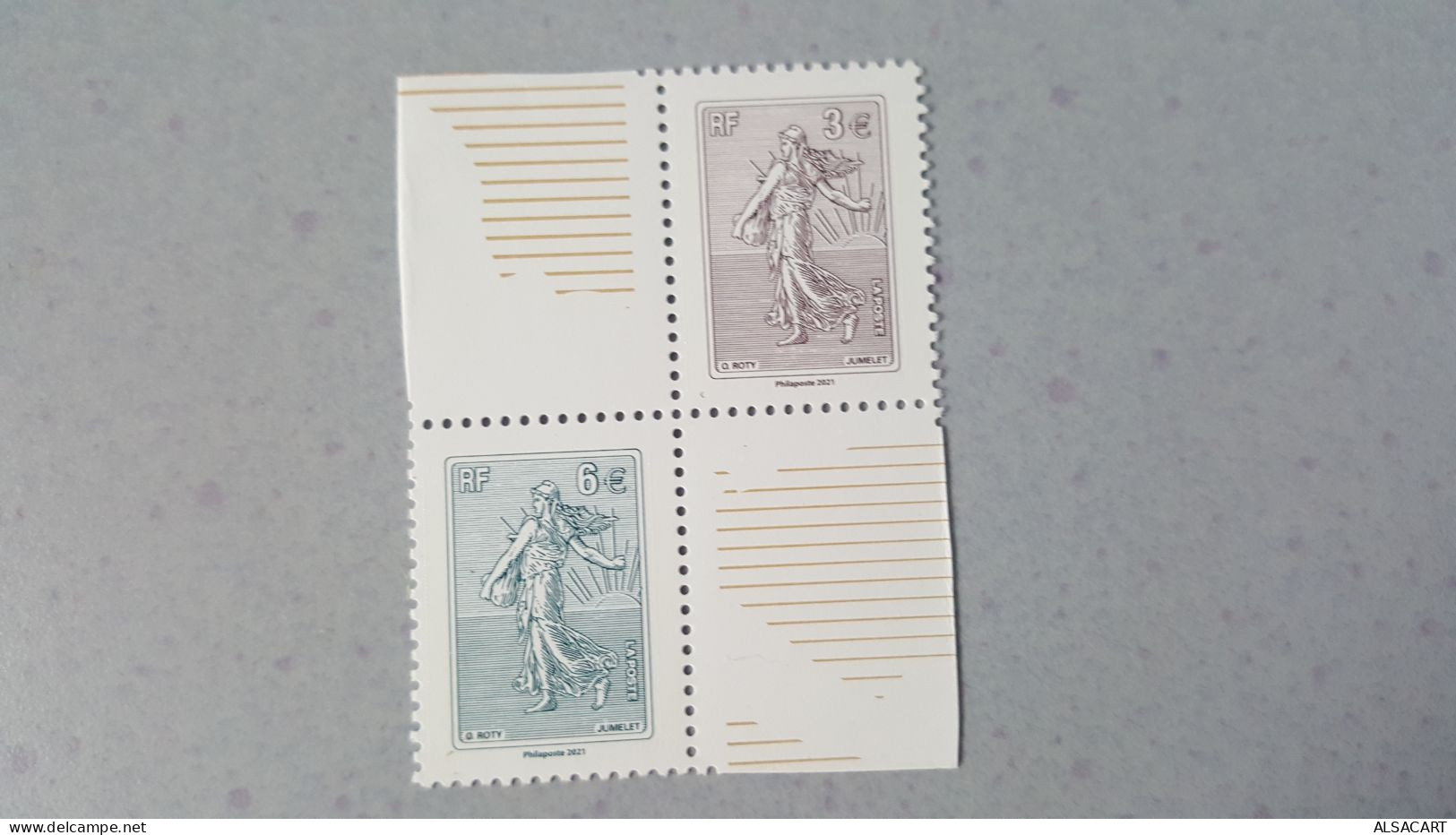 Yvert Et Tellier France Numero  5332/33 Semeuse De Roty , Ussue Du Bloc , Faciale 9 Euros - Unused Stamps