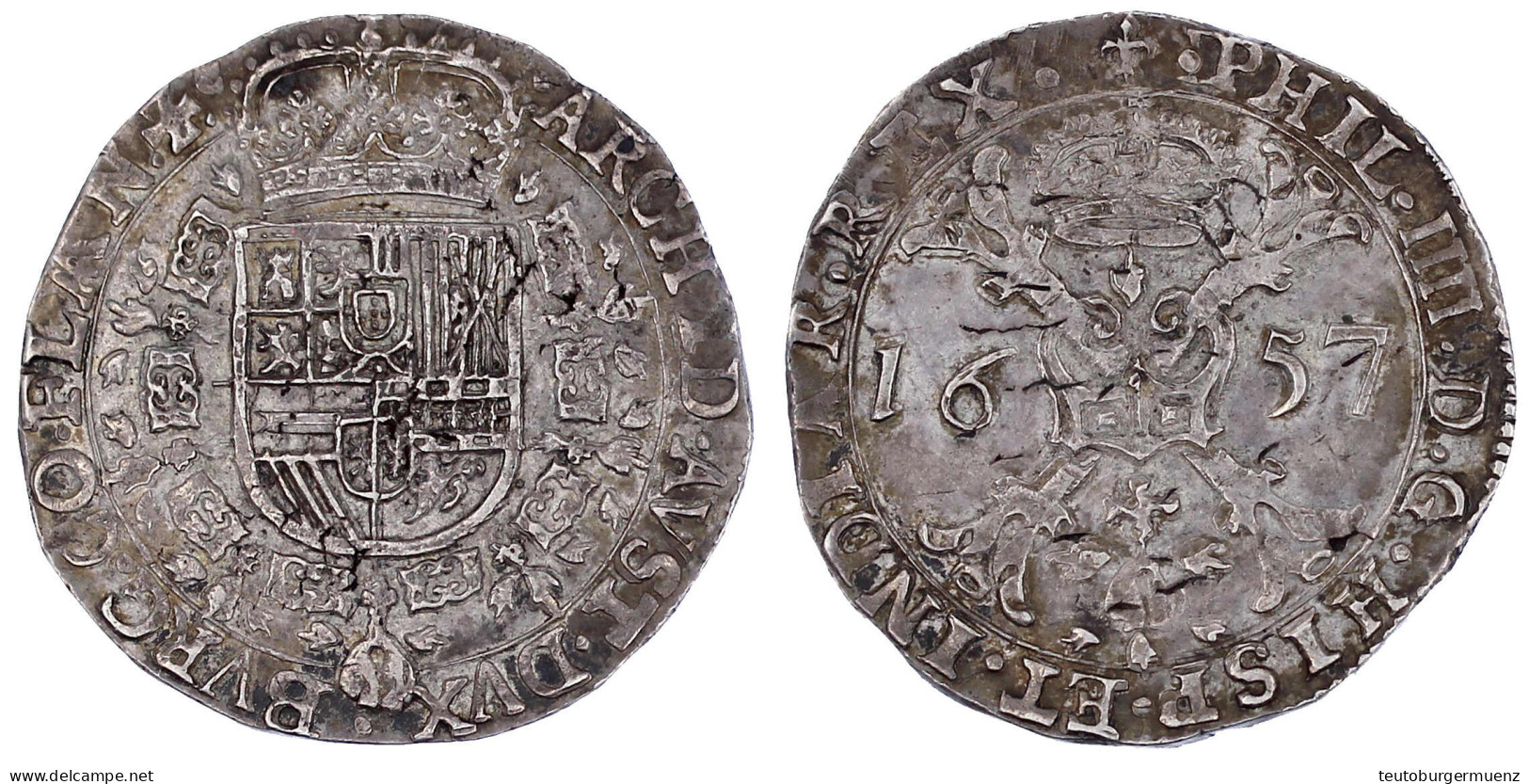 Patagon 1657, Brüssel. 28,27 G. Fast Vorzüglich, Kl. Schrötlingsfehler, Schöne Patina. Delmonte 295. - Otros & Sin Clasificación