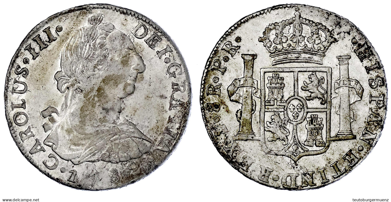 8 Reales 1782 Potosi. Fast Vorzüglich. Krause/Mishler 55. - Bolivië