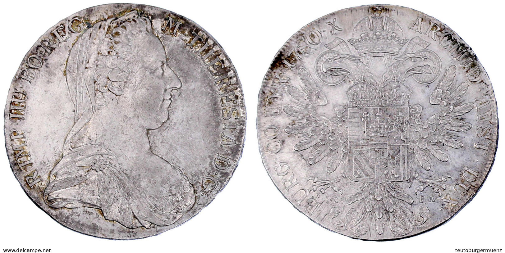 Maria-Theresien-Taler 1780 ICFA Nachprägung Wien 1795-1803. Vorzüglich. Hafner 17. - Gold Coins