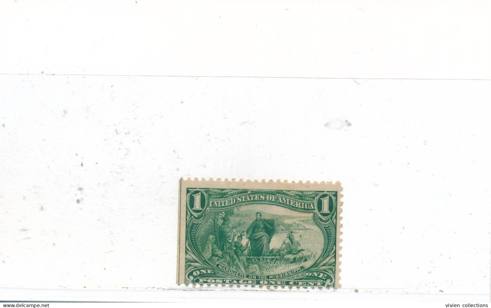 Etats Unis émissions Générales N° 129 Neuf * Avec Charnière Dentelé Sur 3 Cotés - Unused Stamps