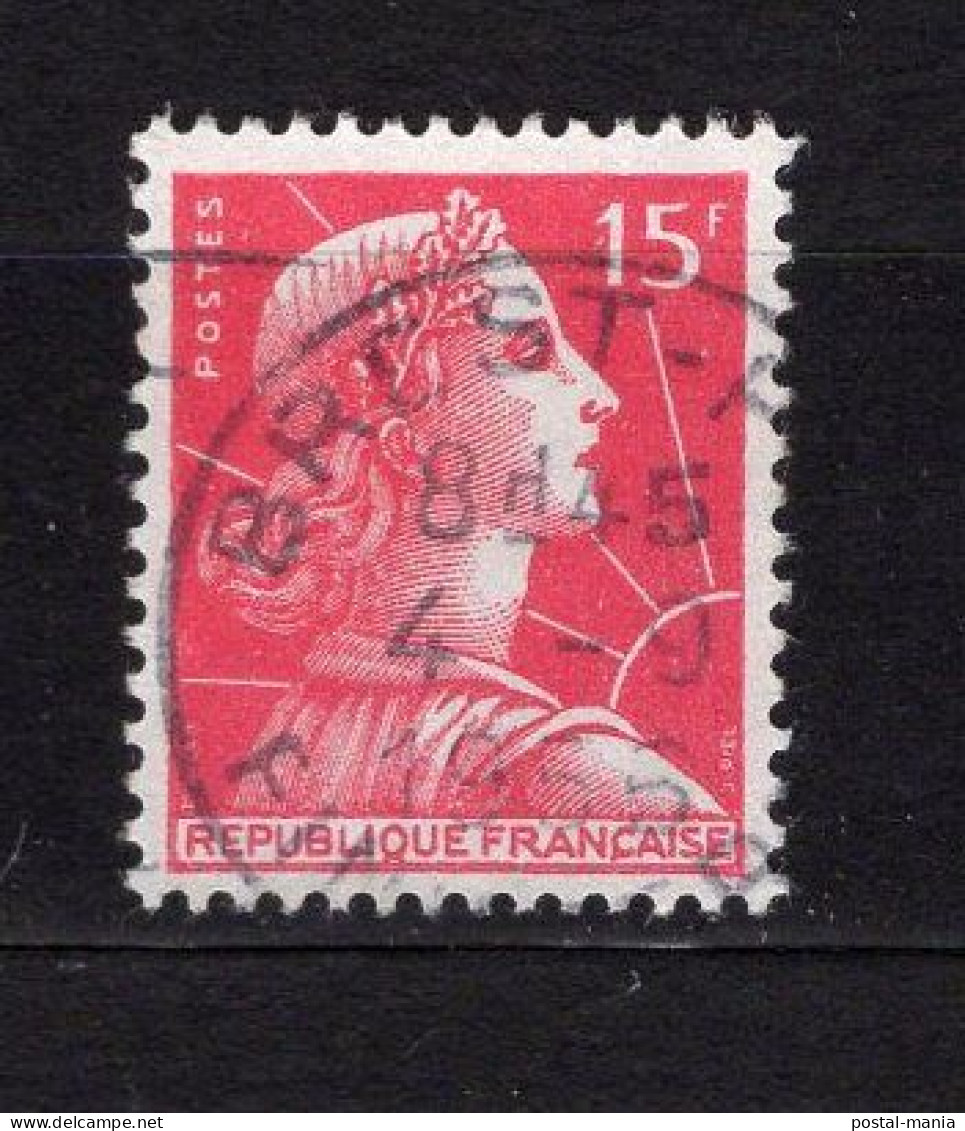Timbres France 1955 / Marianne De Muller N° 1011 / Oblitérés TBE Cachet Brest - 1955-1961 Marianne De Muller