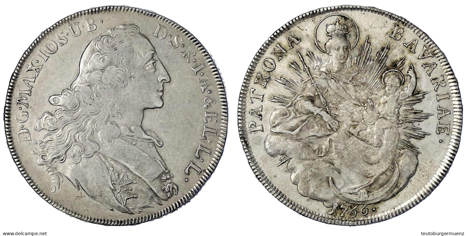 Madonnentaler 1766. 27,95 G. Sehr Schön/vorzüglich, Nur Min. Justiert. Hahn 307. Davenport. 1953. - Gold Coins