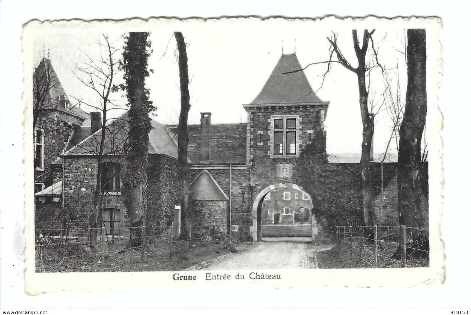 Grune  Entrée Du Château - Nassogne