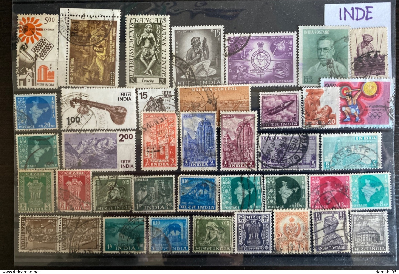 INDE - Lot De Timbres Anciens 2scans - Verzamelingen & Reeksen