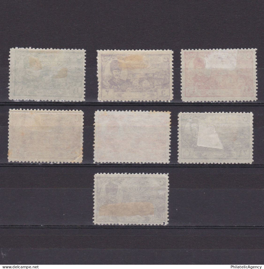 TURKEY 1924, Mi #799-805, CV €165, Short Set, Bridge Of Sakarya, MH - Unused Stamps