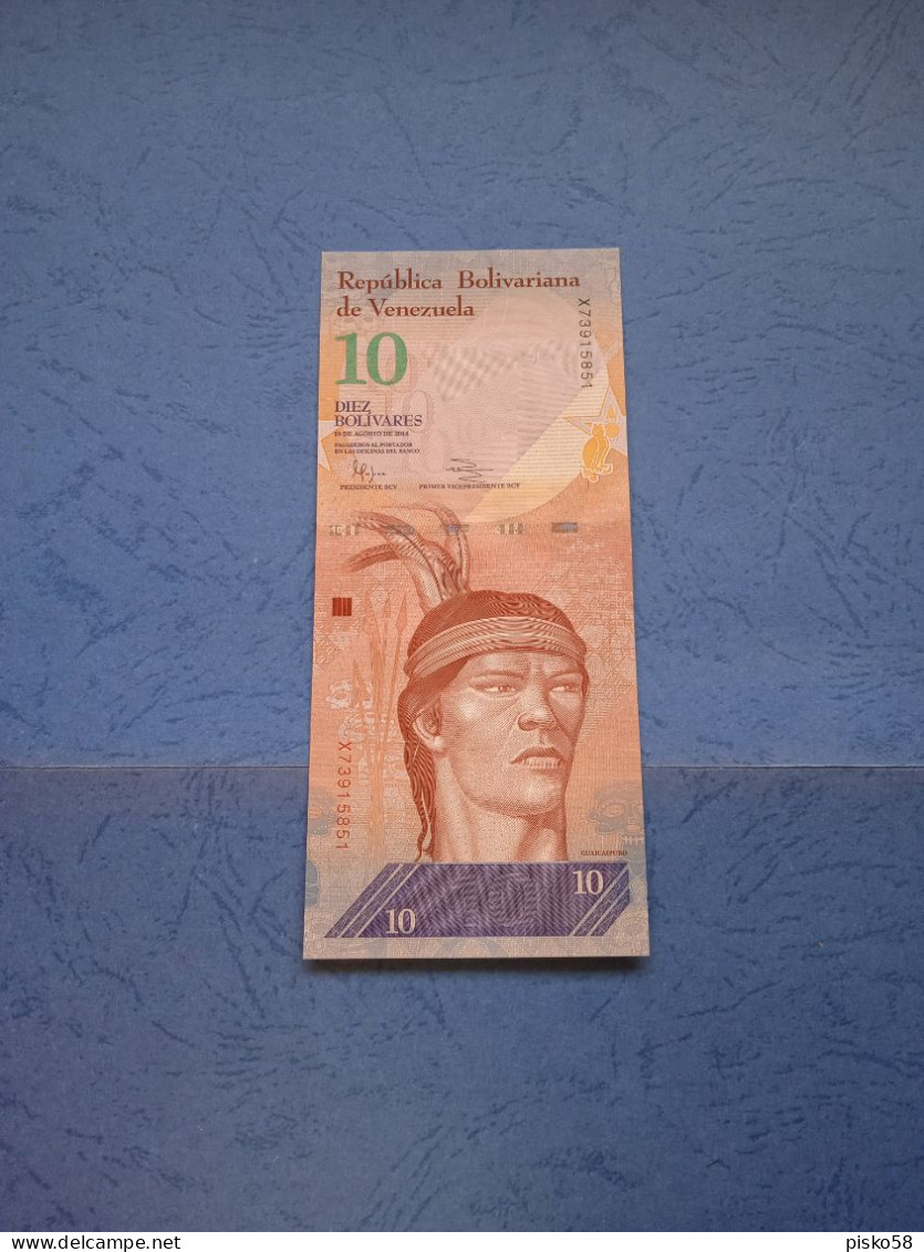 VENEZUELA-P90e 10B 19.8.2014 UNC - Venezuela