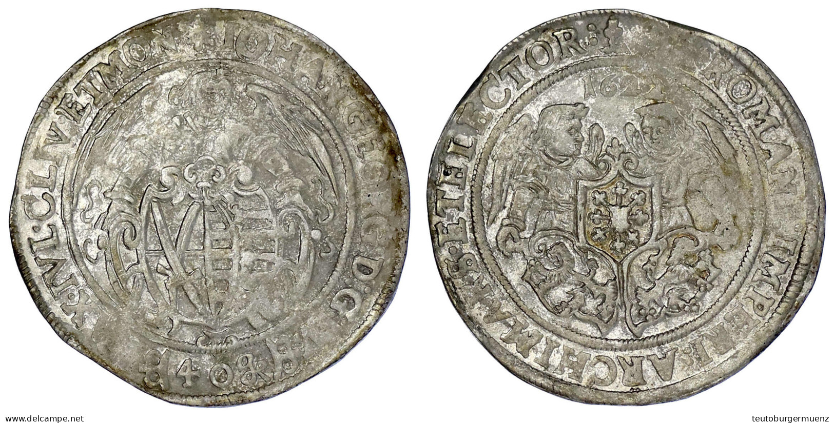 Kippertaler Zu 40 Groschen 1622, Mzz. Eichel Am Zweig, Annaberg, Mit Sechsblättriger Rosette. Legende Endet Auf ...CLIV  - Gold Coins