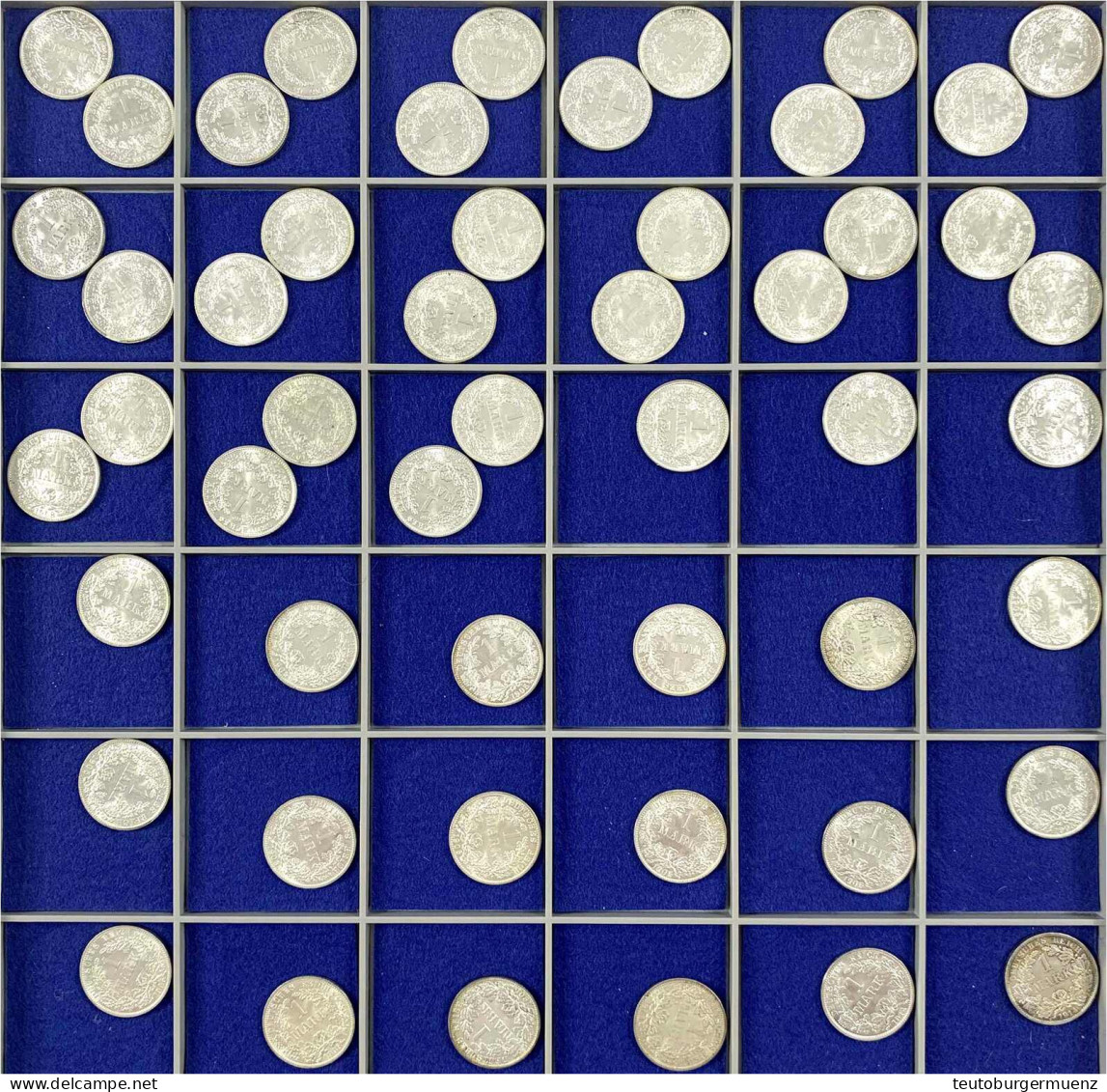 51 Stück Aus 1905 Bis 1914, Meist Mehrfach, Teils Aus Rollen. Auf Beba-Tablett. Besichtigen. Alle Prägefrisch/Stempelgla - Otros & Sin Clasificación