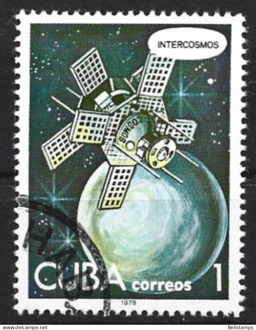 Cuba 1978. Scott #2183 (U) Cosmonaut's Day, Intercormos - Usados