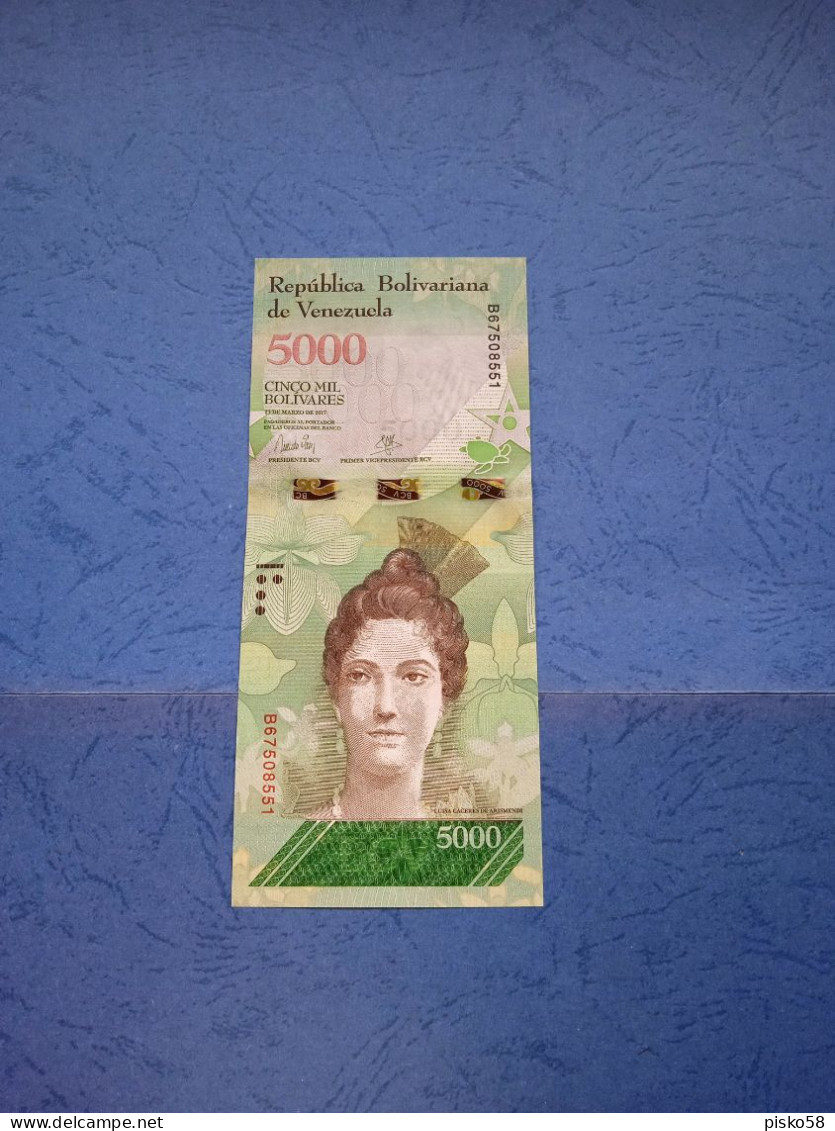 VENEZUELA-P97b 5000B 23.3.2017 UNC - Venezuela