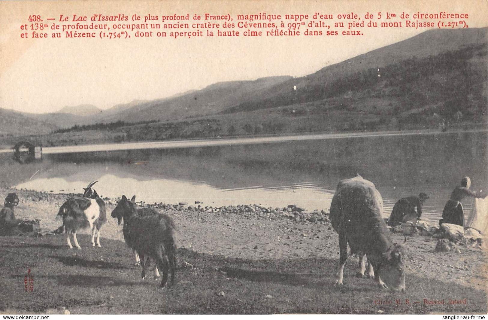 CPA 07 LE LAC D'ISSARLES / MAGNIFIQUE NAPPE D'EAU OVALE - Other & Unclassified