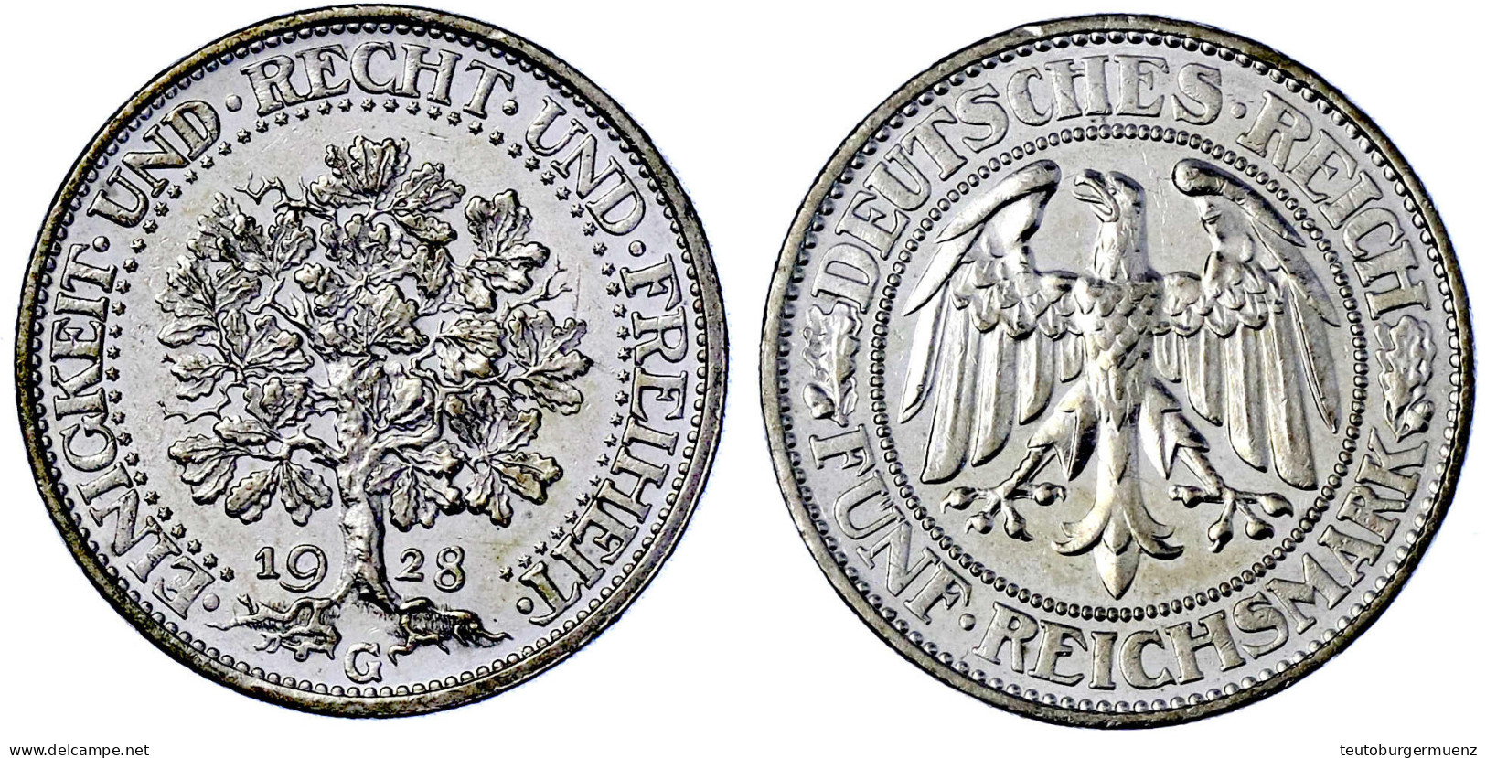 1928 G. Gutes Vorzüglich, Kl. Randfehler. Jaeger 331. - Autres & Non Classés