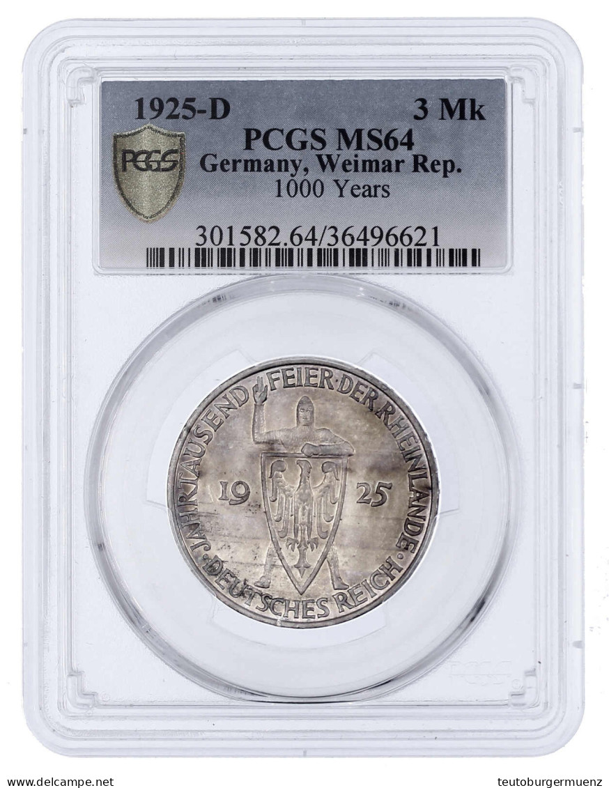 1925 D. Im PCGS-Blister Mit Grading MS 64. Jaeger 321. - Other & Unclassified