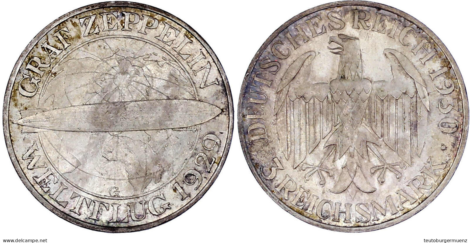 1930 G. Vorzüglich/Stempelglanz, Min. Kratzer. Jaeger 342. - Other & Unclassified