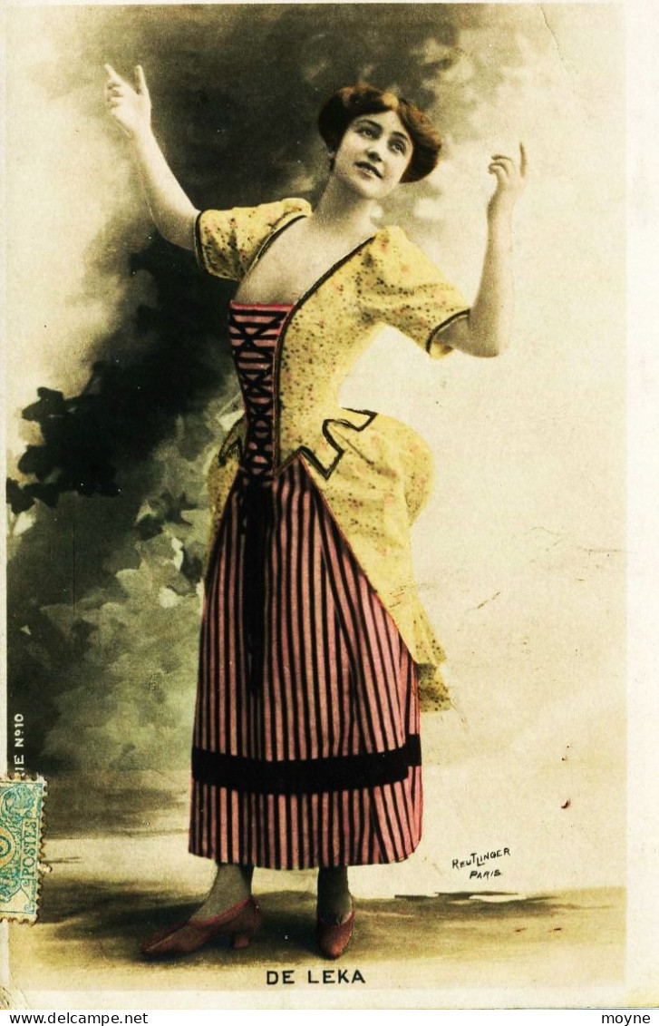 12817  - Spectacle - ARTISTE D'OPERA  : Melle DE  LEKA - Théatre  Musichall Photo  Reutlinger   - Circulée En 1905 - Opéra