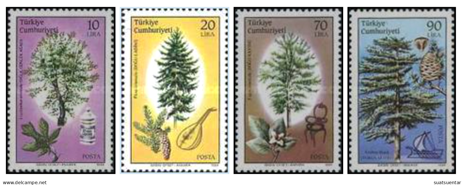 1984 Forest Resources MNH Isfila 3086-3089 - Unused Stamps