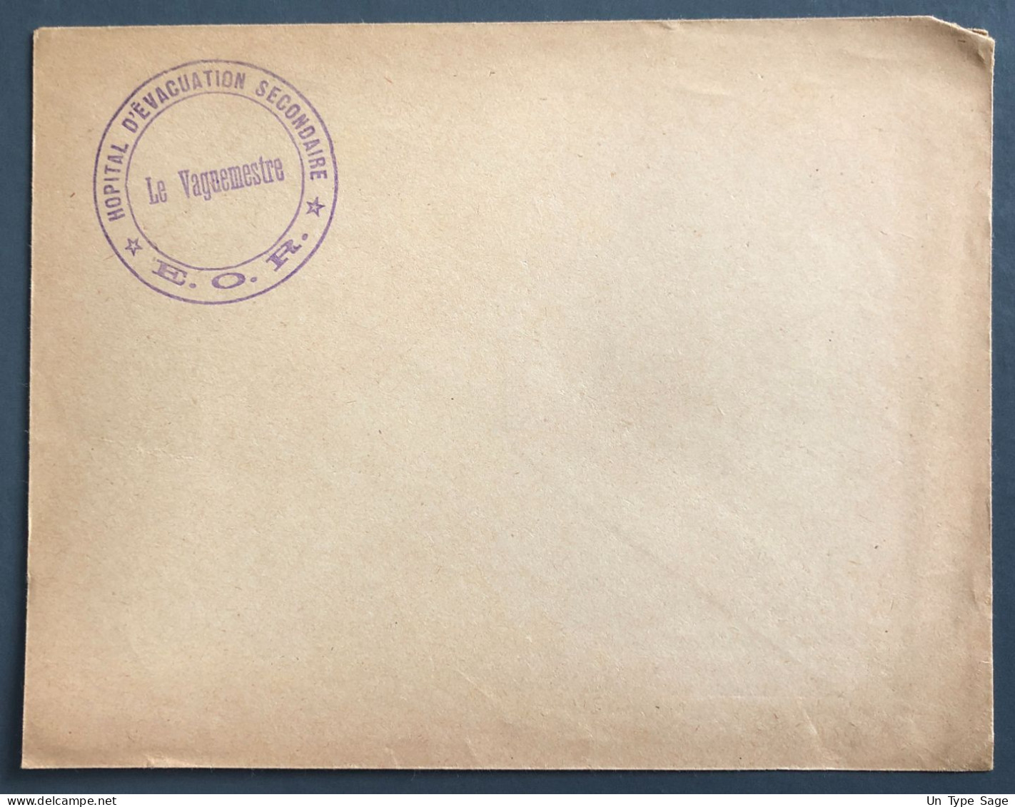 France, Cachet Hopital D'Evacuation Secondaire Sur Enveloppe - (B2919) - Cachets Commémoratifs