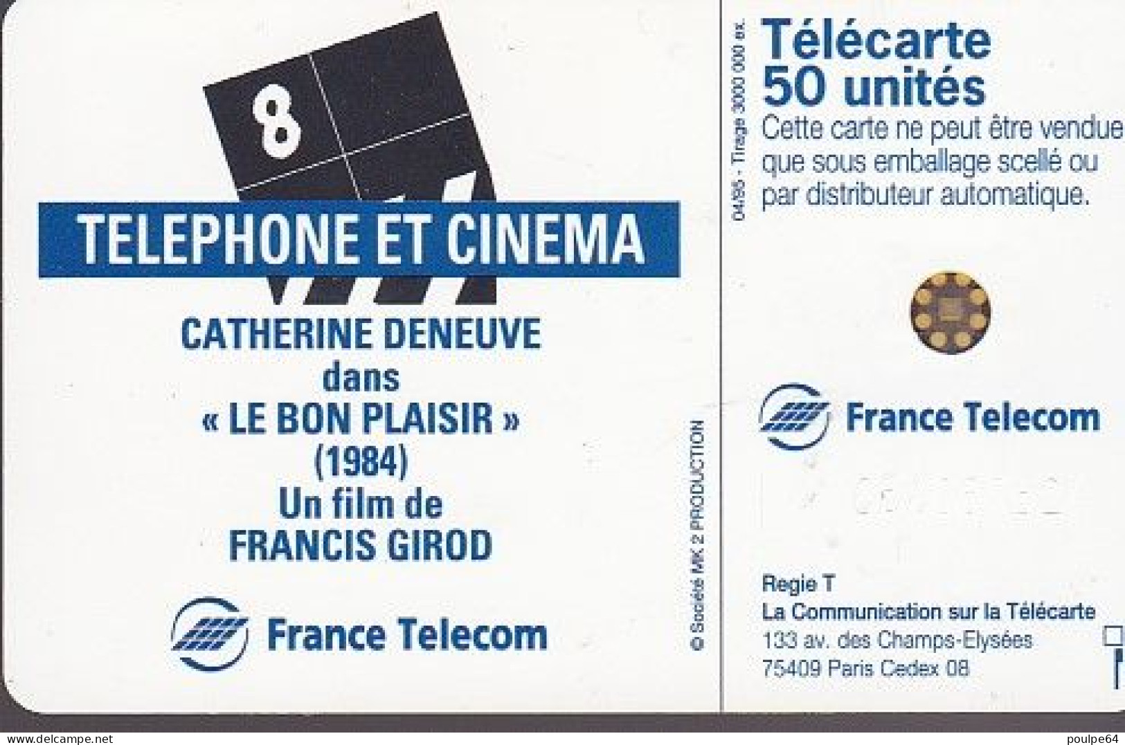 F551 - 04/1995 - CATHERINE DENEUVE - 50 SC5 - 1995